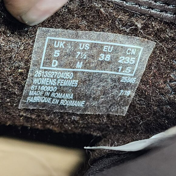 Clarks Shoes Womens Size 7.5 Brown Leather Chelsea Boots *Read* - Picture 11 of 13